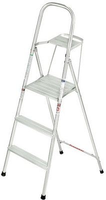 Liberti 1412 Aluminum 12 Feet Step Ladder (Silver) 