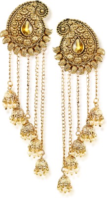 Tassels With Dome-Shaped Jhumki Drops Earring Zinc Drops & Danglers