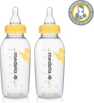 Medela Calma 8 oz. Bottle, 2-Pack with Lids 