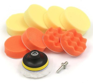 Sponge and Wool Polishing Waxing Buffing Pads Kit Set Compound Auto Car Polisher with M10 Drill Adapter 4 Inch Polishing Pads,Car Polishing Sponge Nakeey 8pcs 100 mm 