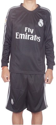 Navex Football Jersey Club Real Madrid Black Short Sleeve