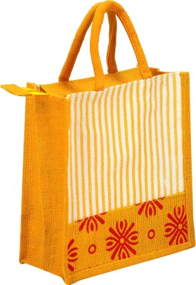 Anumala® Brand, Love Food Hate Waste & Yoga Design Tote Bag ǀ Jute Bag ǀ  Hand bag ǀ Lunch Bag ǀ Multipurpose Jute Bag ǀ Resuable Bag, Return Gift  Bag