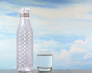 BINZO Glass Bottles For Fridge, Storage, Beverages, Smoothies