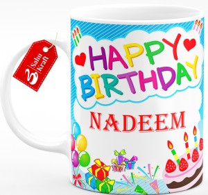SAHU KRAFT Salim Happy Birthday Printed Ceramic Coffee , Salim Best Gift  For Birthday Boy, Printed Ceramic Coffee Mug Price in India - Buy SAHU  KRAFT Salim Happy Birthday Printed Ceramic Coffee ,
