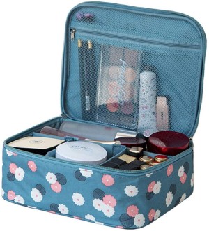 Shinowa Travel Makeup Bag, Double Layer Cosmetic India