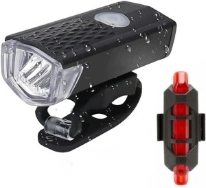 Dark Horse Imported Bicycle Front Rear Lights Combo Black Red