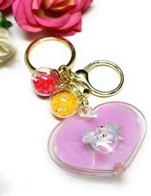 NC Unicorn Keychain for Girls Stylish Keyring for Kids Unicorn Water  Glitter Keychain for Girls Boys