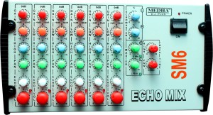 Mixer de Som, DJ Mixer 6 Canais DSP Liga de Alumínio Botão Separado  100-240V para Cantar (plugue da ue)