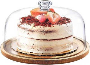 Shop Toledo Cake Stand with Glass Dome Online | Home Centre Saudi