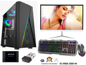 ZOONIS Gameing Core i7 (8 GB DDR3/500 GB/256 GB SSD/Windows 10 Pro/4 GB/19  Inch Screen/Best Gaming Desktop For GTA 5 & Free Fire Core i7) with MS  Office - ZOONIS 