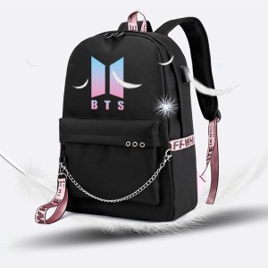 HeartInk BTS Bangtan Boys KPOP Theme Fan Art Laptop Bag Casual School  Backpack (COMBO OF 3-SIZE BAGS) 35 L Laptop Backpack Black - Price in India