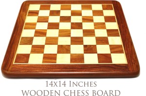 Palm Royal Handicrafts 12x12 inches Non-Magnetic Flat Wooden Chess