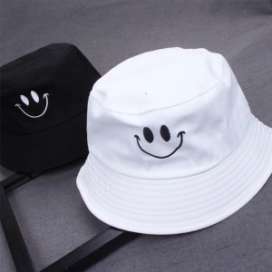 SYGA Double Sided Bucket Hat Unisex Smiley Face Sun Beach Cap