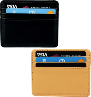 ELV PU Leather ID Batch with 5 Card Slots, 1 Side