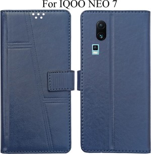Buy ClickCase Flipper Series Faux Leather Magnetic Card Holder Wallet  Kickstand Case Flip Cover For iQOO Neo 7 5G (Red) Online at Best Prices in  India - JioMart.