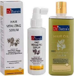 Buy Dr Batras Hair Vitalizing Serum Enriched with essential vitamins  Ginseng Capsicum Reduces Irritability Healthy scalp  Radiant look  Safe Tricologists recommended 125ml Online at Low Prices in India   Amazonin