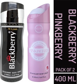 St. Louis 1 PINKBERRY DARLING ,1 PARTYWEAR DEODORANT ,200ML EACH , PACK OF  2 . Perfume Body Spray - For Men & Women - Price in India, Buy St. Louis 1  PINKBERRY