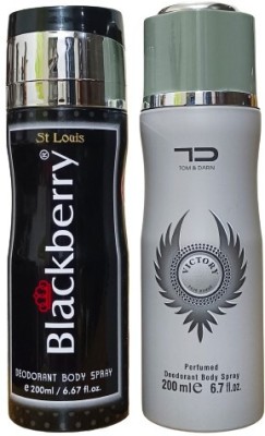 St. Louis 1 PINKBERRY DARLING ,1 PARTYWEAR DEODORANT ,200ML EACH , PACK OF  2 . Perfume Body Spray - For Men & Women - Price in India, Buy St. Louis 1  PINKBERRY