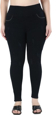 3BUTTERFLIES Black Jegging Price in India - Buy 3BUTTERFLIES Black