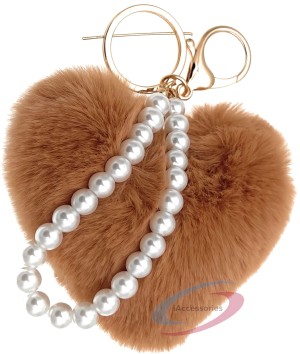 IROLSKDNFH Women's Keychain with Wrist Lanyards, Fur Pom Pom Keyring Bag  Charms Accessory at  Women's Clothing store