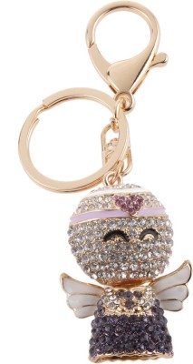 Jeep Compass Clear Crystals Purse Shape Key Chain