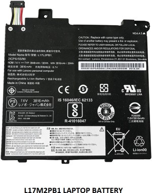 SOLUTIONS-365 COMPATIBLE L17M2PB5 DVD LAPTOP BATTERY FOR LENOVO