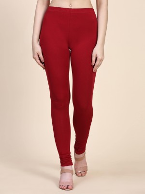 BHARANI SONS- PRISMA Ankle Leggings- RED S, M, L