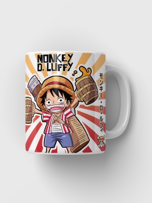 Monkey D Luffy One Piece Quote Ceramic Mug L11 Coffee Tea White Mug