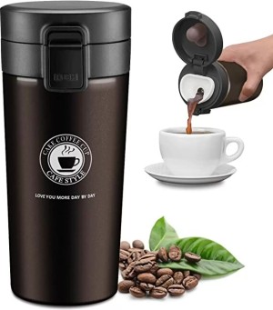 MENZY Friends Forever Vacuum Insulated Double Wall Travel Coffee Thermos  Flask Or Cup With Sipper Lid For Hot Tea Coffee Or Cold Drinks Stainless  Steel, Plastic Coffee Mug Price in India 