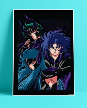 Dragon Ball Super/Z Poster Black Goku/Trunks Saga 12in x 18in Free