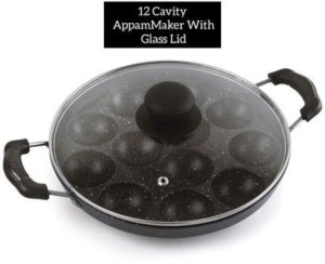 Blu Bel Cast Iron 12 Cavity Paniyaram/Appe Pan/Paddu/Appam Maker Tawa 30 cm  diameter with Lid Price in India - Buy Blu Bel Cast Iron 12 Cavity Paniyaram /Appe Pan/Paddu/Appam Maker Tawa 30 cm