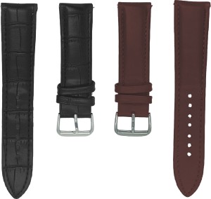 Venito Serena Leather Double-Wrap Slim Watch Band Compatible with Samsung Galaxy Active / Active 2 - 20mm Genuine Leather Double-Tour Slim Watch