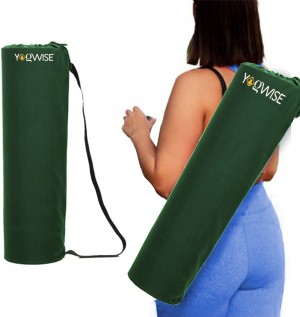 Yogwise Premium Quality Fabric Yoga Mat Carry Bag With Durable Zip