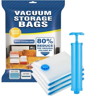 Space Saver Bags Vacuum Storage Bags Compression Travel Packing Bags 10  Packs Double Zipper Travel Bags : Amazon.in: Home & Kitchen