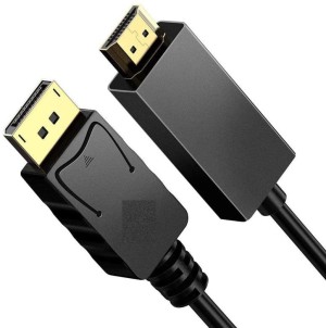 VOOCME HDMI Cable 1.8 m Gold Plated HDMI to VGA Cable Converter, 6ft 1.5M  1080P HDMI Male to VGA Male D-SUB 15 Pin - VOOCME 