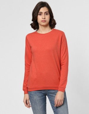 Full Sleeve Solid Women Sweatshirt