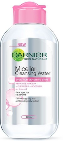 Garnier Skin Naturals, Micellar Cleansing Water Makeup Remover  (125 ml)