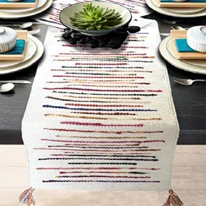 The Home Talk Multicolor 182 cm Table Runner  (Cotton)