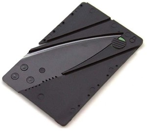 wizards POCKET CREDIT CARD KNIFE 1 Function Multi Utility Swiss Knife  (Black)