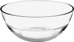 Crystalarc 1600ml Clear Microwave Safe Jelo Designer Glass Mixing Serving Salad Bowl Glass Mixing Bowl  (Clear, Pack of 1)