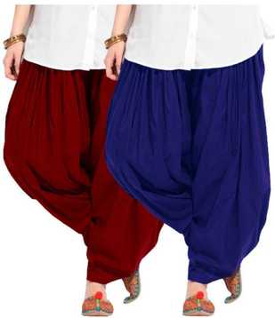 Cotton Blend Solid Patiala