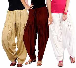 Cotton Blend Solid Patiala