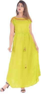 Women Embroidered Rayon A-line Kurta