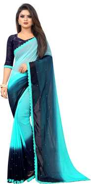 Self Design Bollywood Georgette Saree