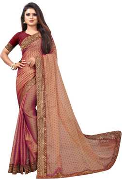 Solid Fashion Jacquard, Vichitra Saree