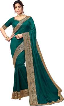 Embroidered Bollywood Vichitra Saree