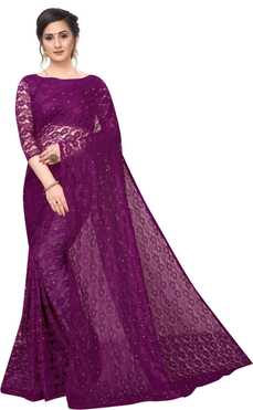 Embellished Fashion Net Saree