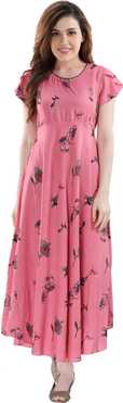 Women Printed Rayon A-line Kurta