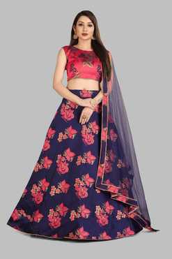 Embellished Semi Stitched Lehenga Choli