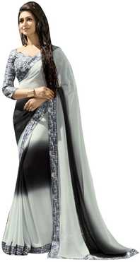 Printed Fashion Poly Georgette Saree